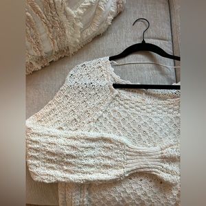 Free People Crochet Sweater (XS)